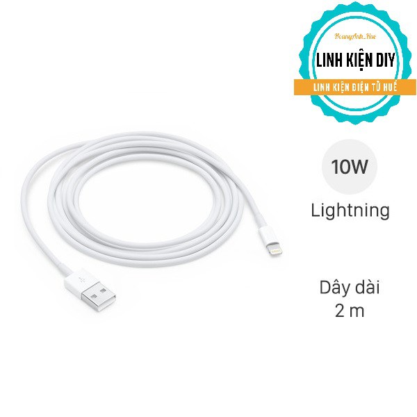 Dây cáp sạc Iphone cổng Lightning dài 2m Foxconn chính hãng chất lượng cao