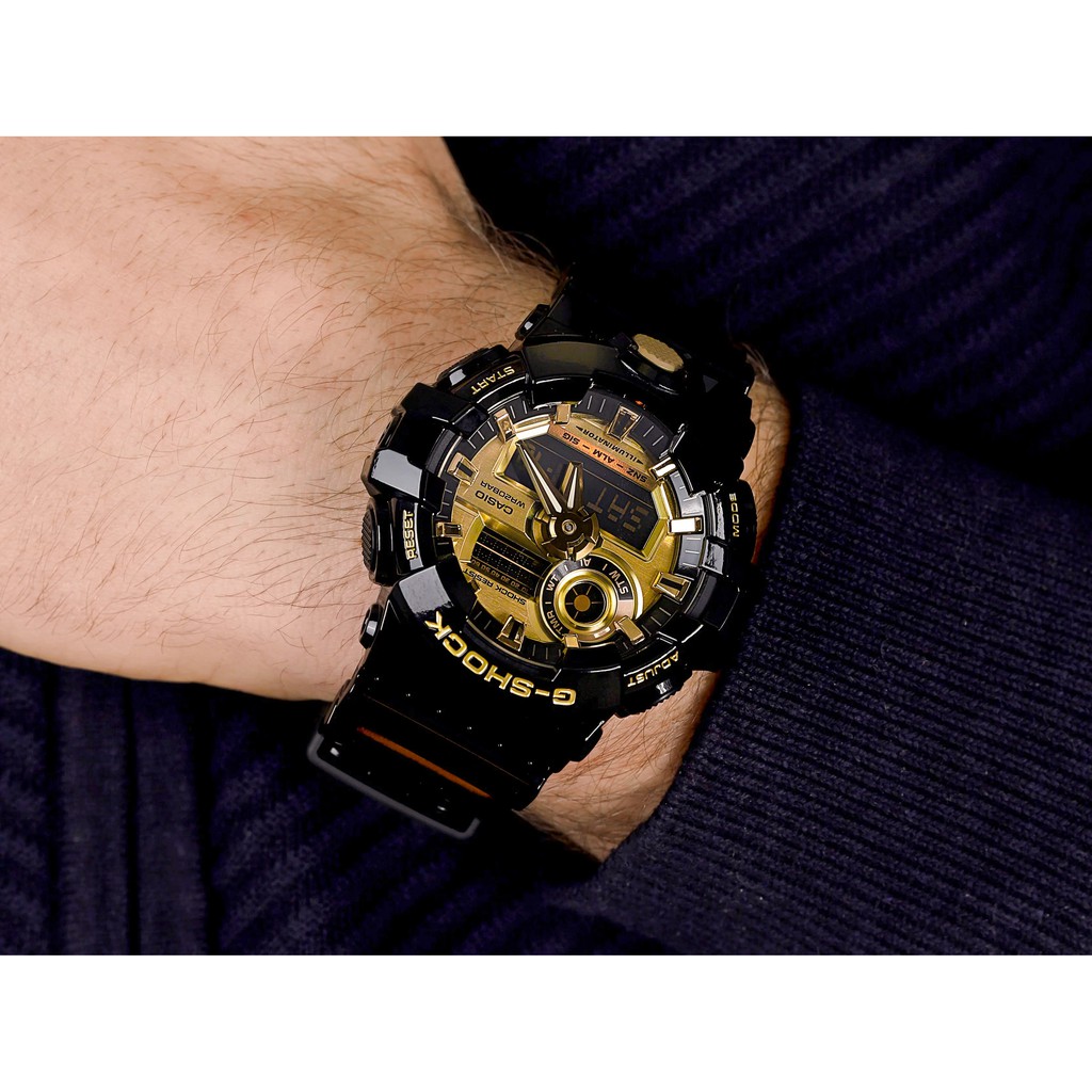 Đồng hồ nam Casio G-SHOCK GA-710 / GA-710GB-1A chống va đập chính hãng