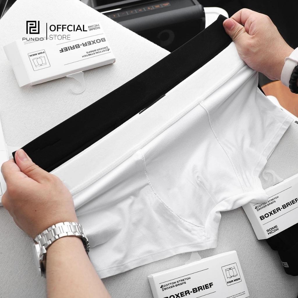 Quần boxer nam PUNDO chất cotton cao cấp co giãn 4 chiều thoải mái thấm hút tốt QLPD03