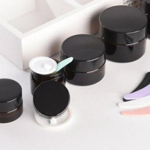 Hủ Đựng Kem ❤ RẺ VÔ ĐỊCH ❤ Hũ Chiết Kem Thủy Tinh Nâu 5g,10g,15g,20g,30g,50g đựng mỹ phẩm , phụ kiện du lịch