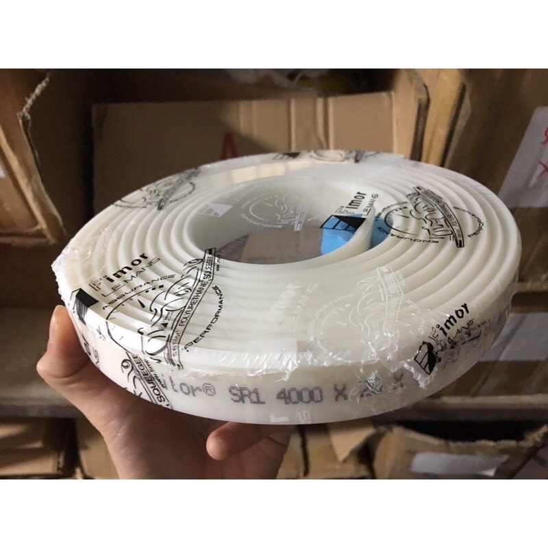 Lưỡi dao gạt mực Fimor 5x25 85A màu trắng  - in lưới, in lụa, in cốc trà sữa