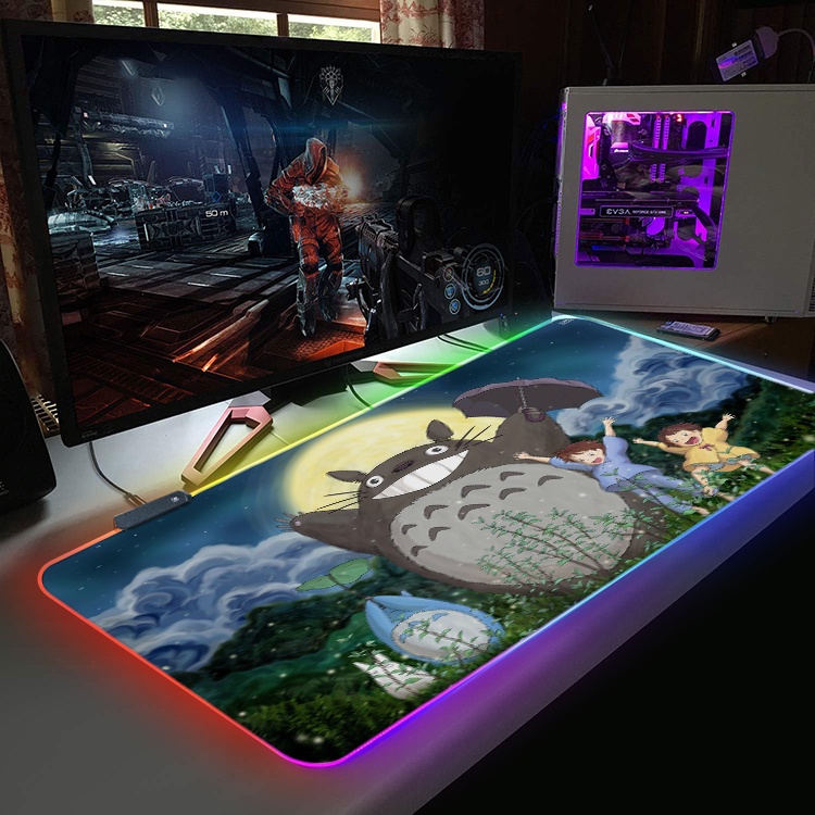 Lót Chuột, Pad Chuột LED RGB Custom ANIME, ONE PIECE, SONGOKU, NARUTO Size 80x30cm