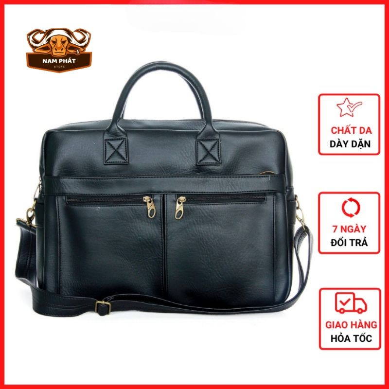 Cặp Công Sở NP03 Da Cao Cấp, Đi Học, Đi Làm