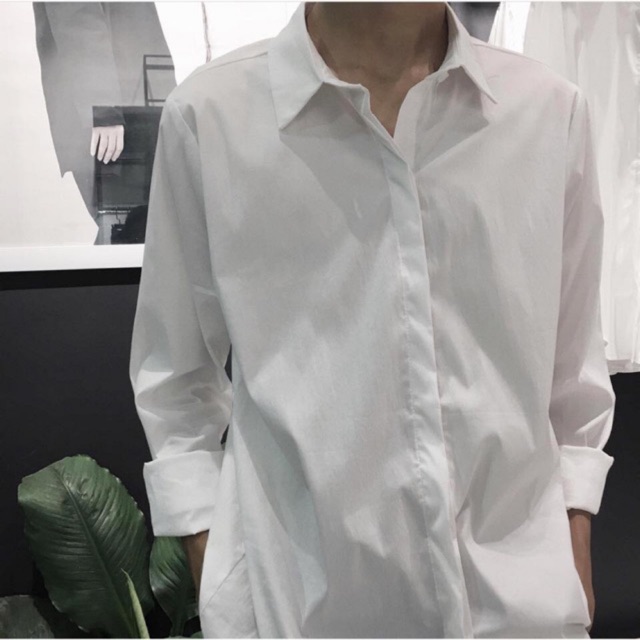 Áo sơmi Nam trơn basic Unisex