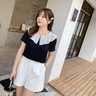 Áo suông cổ sen - ABEO151b