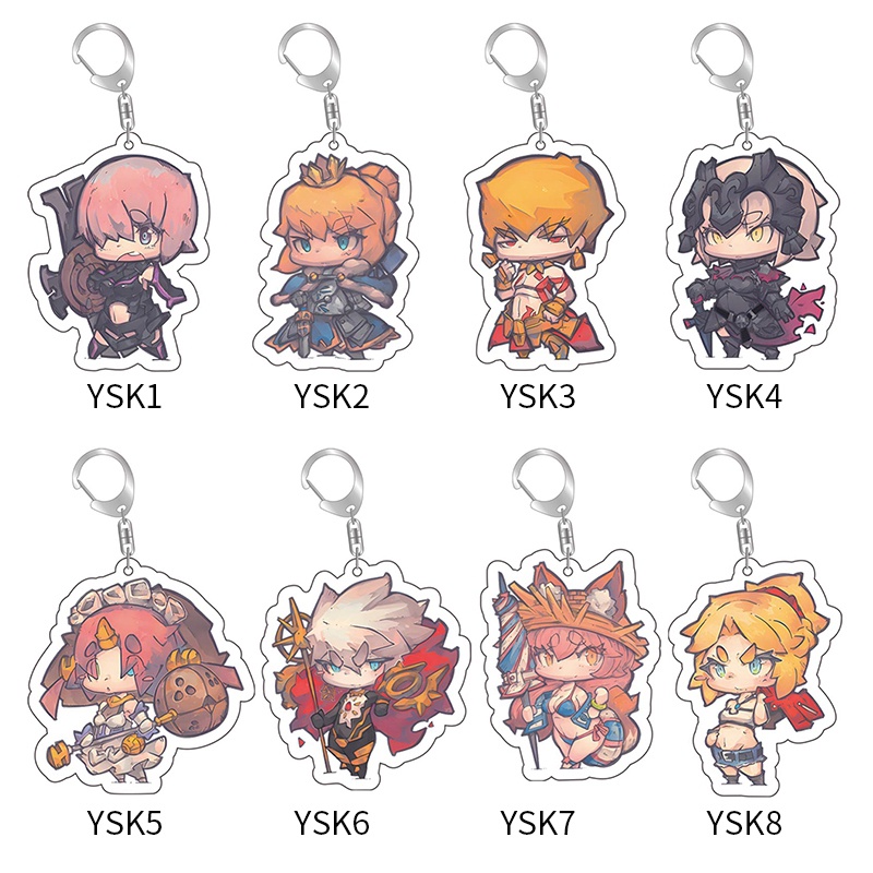 Móc Khóa Hình Nhân Vật Hoạt Hình Fate Grand Order