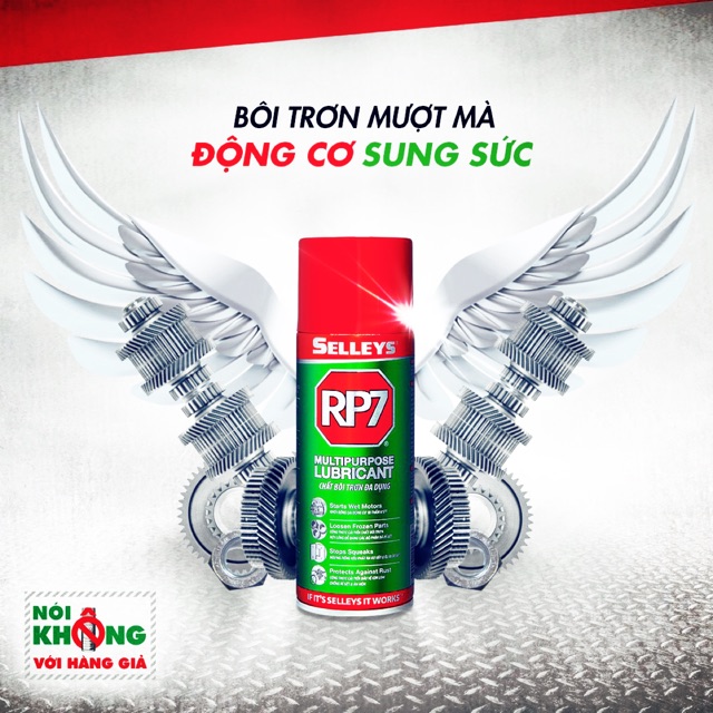 Chai Xịt RP7 150g,300g Selleys Dầu Chống Rỉ Sét Và Bôi Trơn, loại bỏ tiếng kêu của kim loại. 100% hàng chính hãng