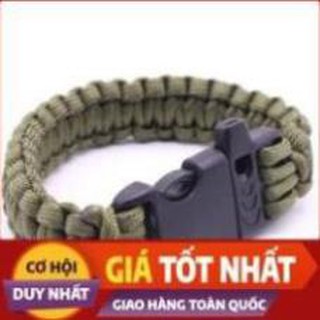 Vòng tay sinh tồn - dây dù - khoá nhựa cứng - trang trí tay - dã ngoại - du lịch