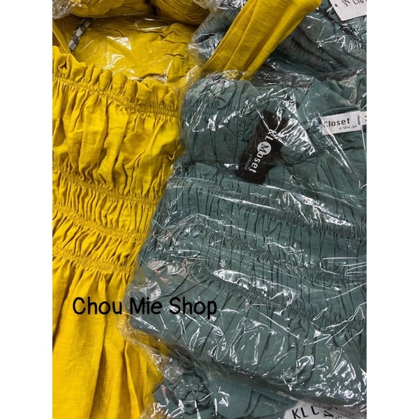 Set áo 2 dây mix chân váy nhún siêu sang chảnh