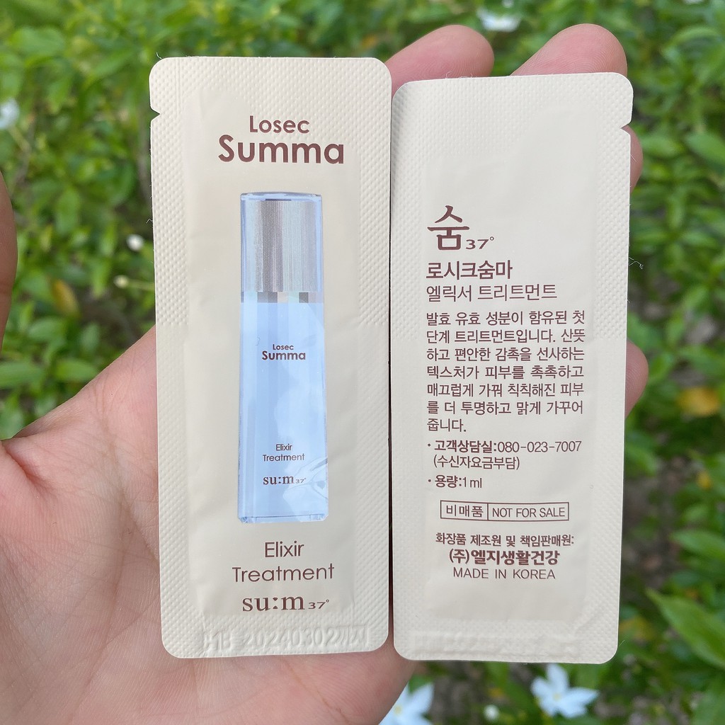 Combo 10 gói tinh chất dưỡng trắng Losec Summa Elixir Treatment Su:m37 date 2024