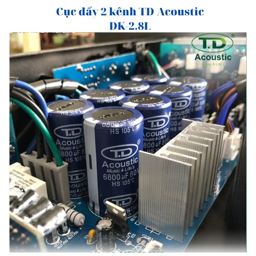 Cục đẩy 2 kênh TD Acoustic DK-2.8L-CỤC ĐẨY CÔNG SUẤT CAO CẤP MỚI NHẤT 2021