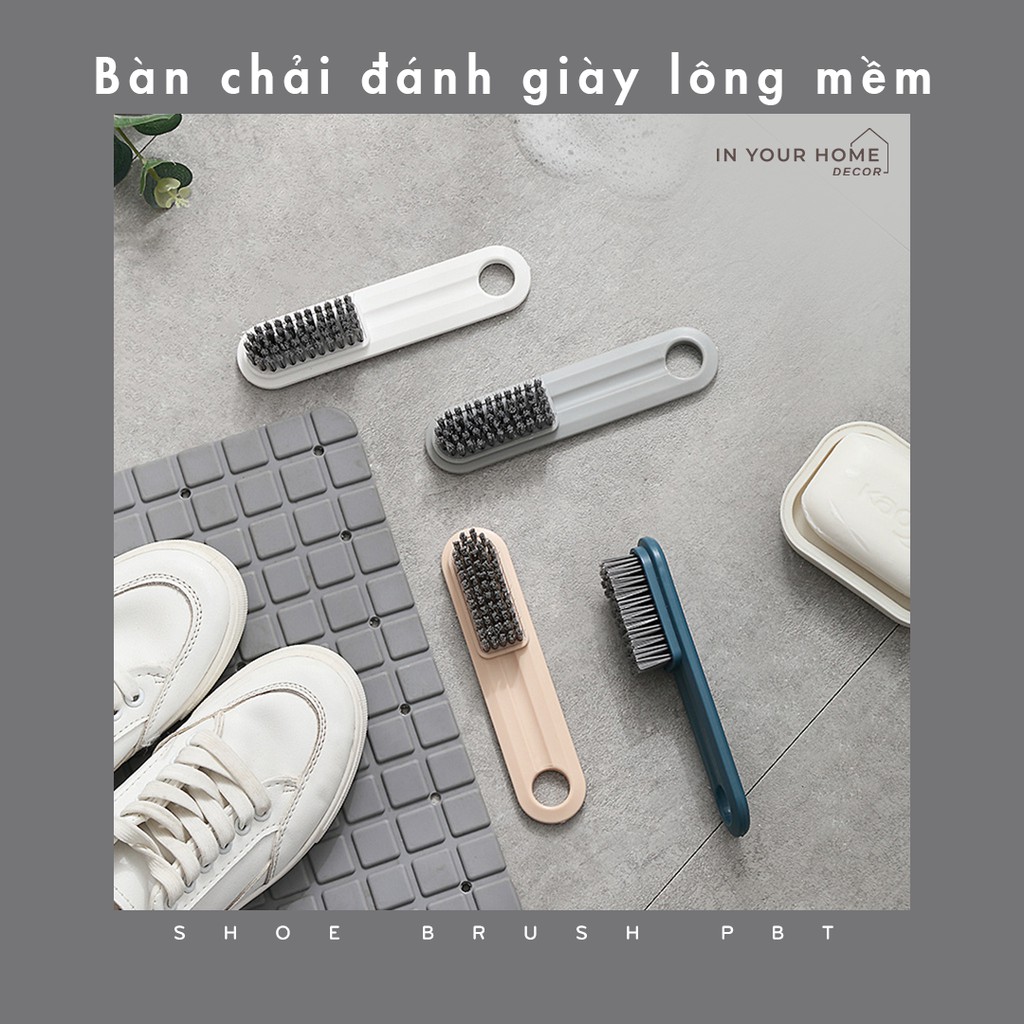 Bàn chải đánh giày lồng mềm mini vệ sinh giày dép