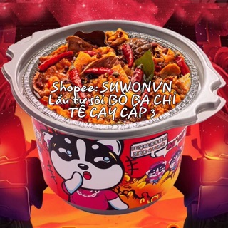 [CÓ SẴN] LẨU TỰ SÔI BÒ TÊ CAY RAU CỦ [ SIZE TO] ❤️