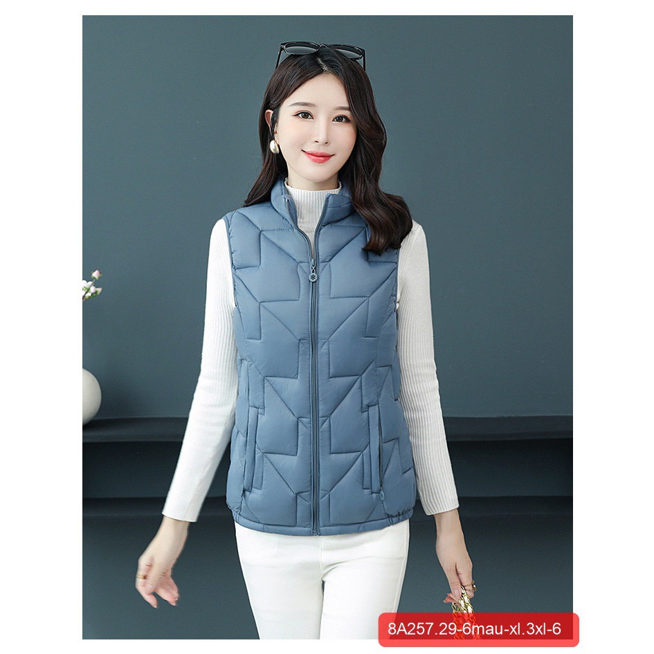 Áo Phao Gile Chần Bông Hàng HongKong Cao Cấp - Thời Trang Trung Niên U40, U50, U60