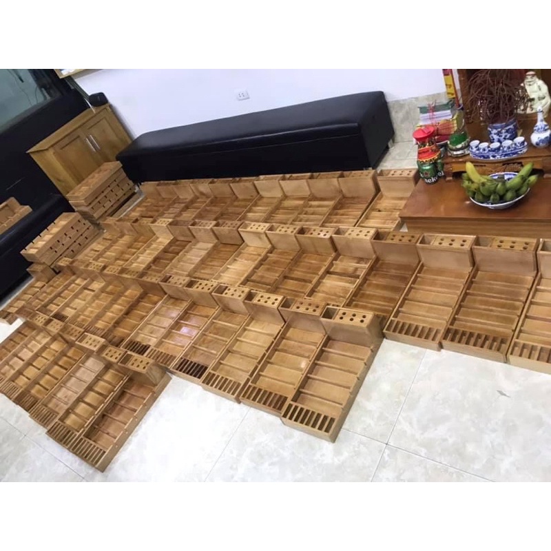 Khay gỗ đựng tông đơ