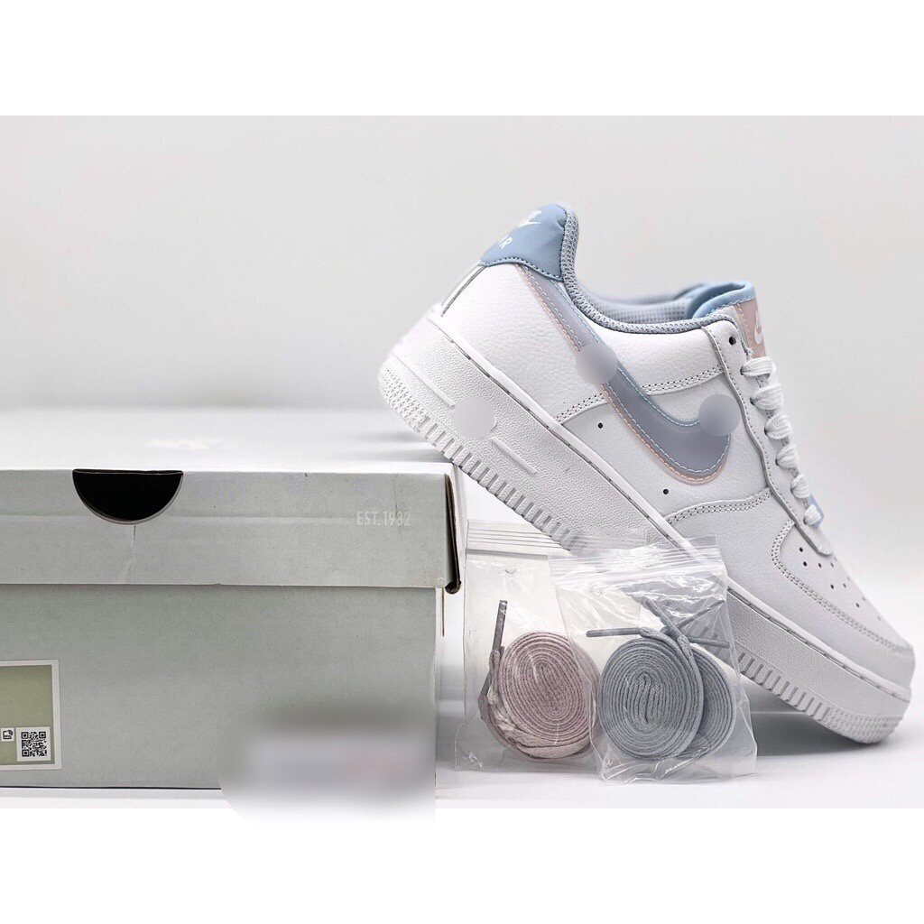 [FreeShip + Hàng Siu Cấp] Giày Nik.e Air For.ce1 AF1 xanh hồng bản cao cấp, Giầy sneaker  thể thao nam nữ  full bill box