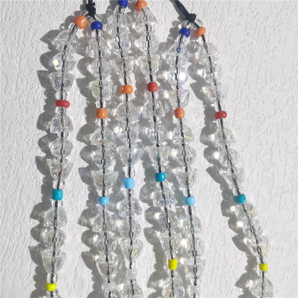 Ốp Điện Thoại Acrylic Pha Lê Chống Thất Lạc Có Dây Đeo Dạng Chuỗi Hạt Pha Lê