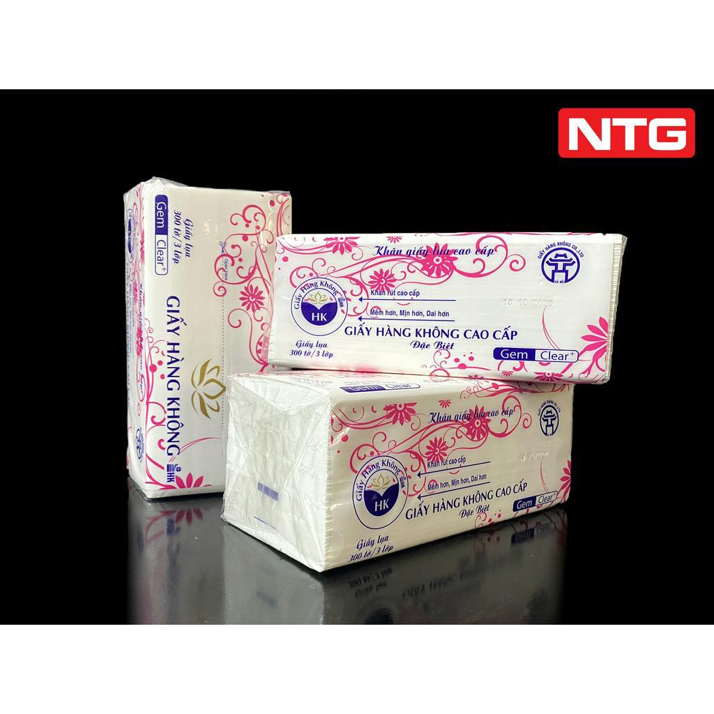 Combo 3 gói Khăn giấy lụa, giấy ăn rút, cao cấp 300 tờ 3 lớp, giấy mịn tự nhiên, HÀNG CHUẨN XỊN