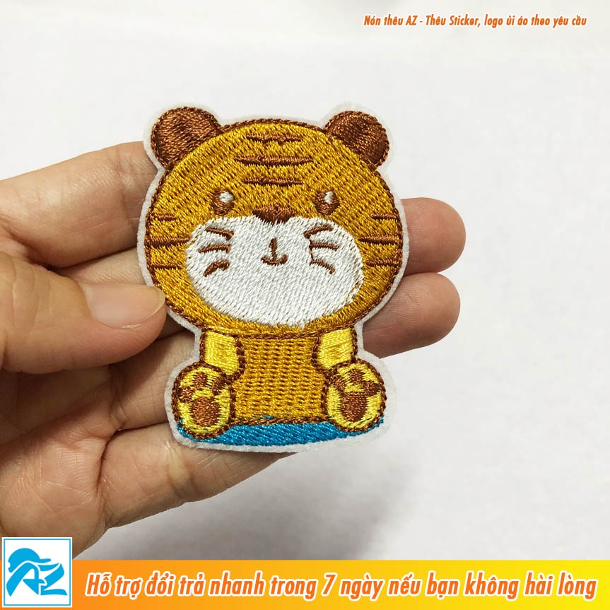 Mua Patch vải ủi nhiệt thêu hình con hổ tiger chibi 2022 dễ thương ...