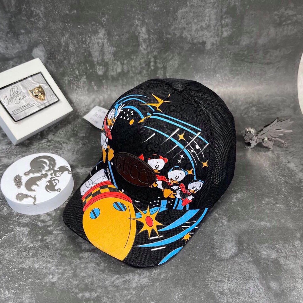 Mũ lưỡi trai CAP HT, nón kết in 3D thêu hình con vịt Donal form nam nữ