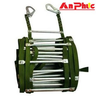 Thang dây thoát hiểm bậc thép mạ kẽm trắng chống rỉ