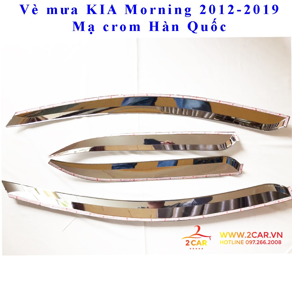 Vè che mưa Kia Morning 2012-2019 mạ cao cấp Auto Clover