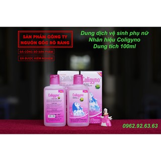 Dung dịch vệ sinh phụ nữ Coligyno dung tích 100ml (hàng công ty đã được kiểm nghiệm an toàn)
