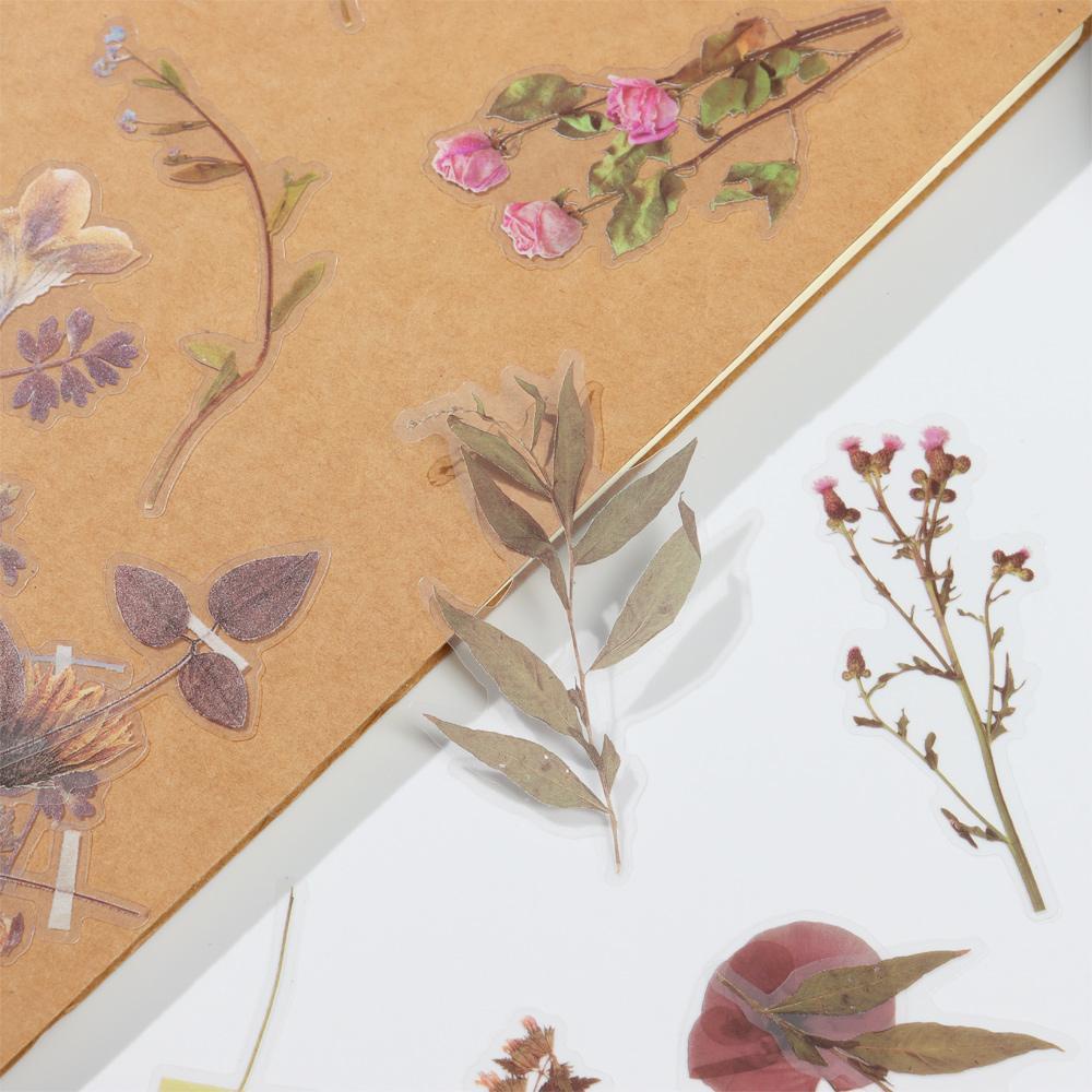Miếng Dán Hình Hoa Trang Trí Sổ Tay DIY LAYOR1