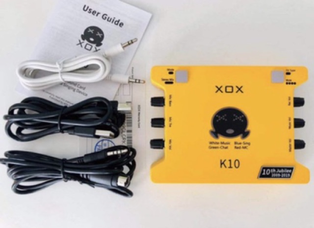 SOUND CARD K10 PHIÊN BẢN KỶ NIỆM MƯỜI NĂM CỦA HÃNG XOX K10 NÂNG CẤP