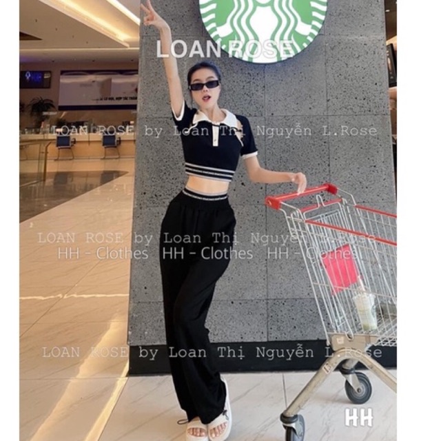 Bộ thể thao croptop bo viền sịn đét