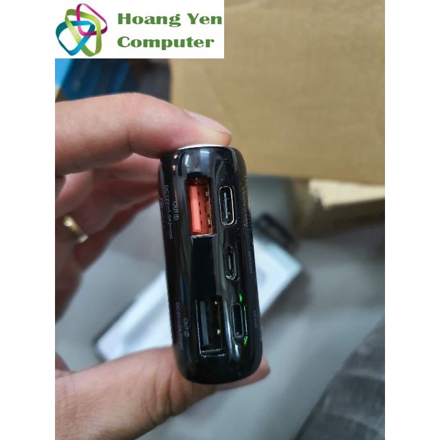 Sạc Dự Phòng Remax RPP-107 10000Mah Sạc Nhanh QC 3.0, PD 18W 3 Cổng Sạc Vào, 2 Cổng Sạc Ra, Màn Hình Led