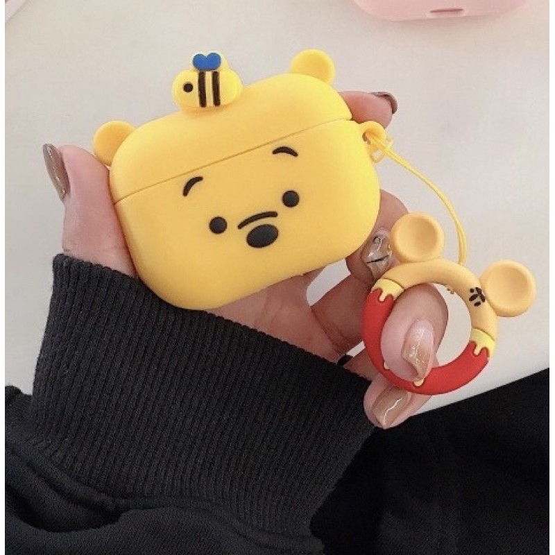 Vỏ Bảo Vệ Airpods 1/Airpods 2/Airpods Pro Hình Gấu Pooh