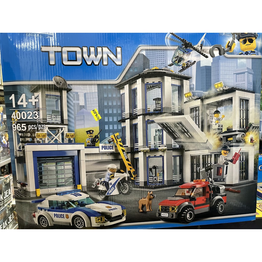 Đồ chơi xếp hình Non Lego Lepin 02020 40023 Trụ sở Cảnh sát