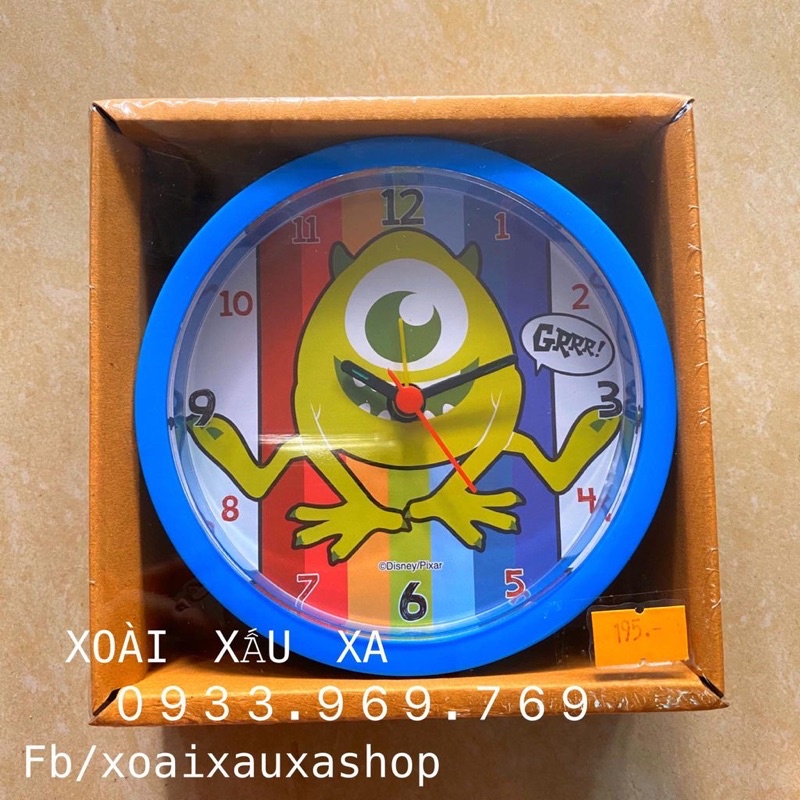 đồng hồ hoạt hình mike - sulley quái vật disney hàng sưu tầm đáng yêu (dvt: 1 cái)