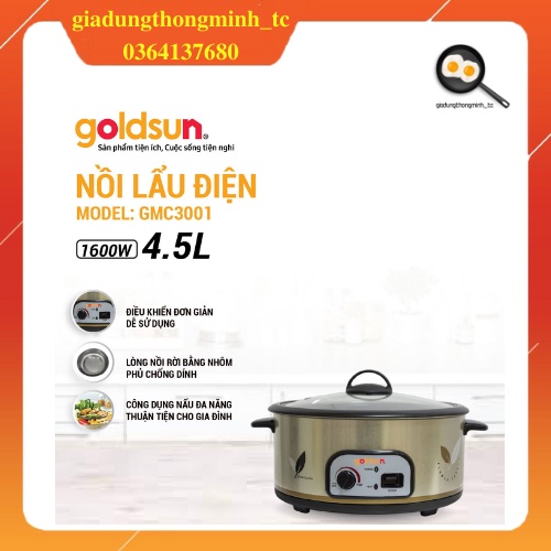 Nồi lẩu điện đa năng Goldsun GMC3001