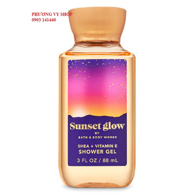 Gel tắm hương nước hoa BBW SUNSET GLOW