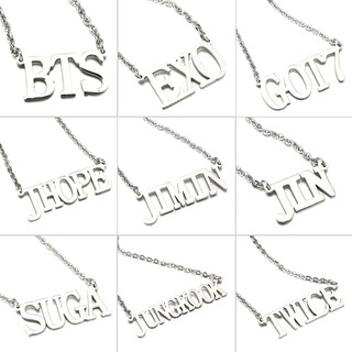 Dây chuyền mặt chữ SUGA BTS