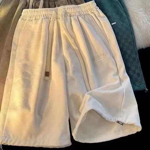 Quần Short Thể Thao Ống Rộng Màu Sắc Tương Phản Thời Trang Mùa Hè Cho Nam