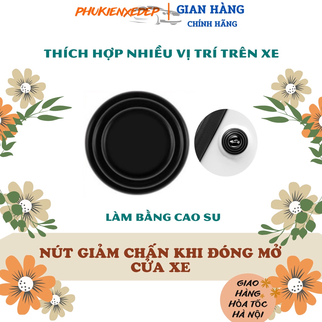 Nút Giảm Chấn Đóng Cửa Ô Tô ⚡CỰC RẺ⚡Núm Chống Sốc - Giảm Chấn Lực Khi Đóng Mở Cửa - Bảo Vệ Cửa Xe Ô Tô