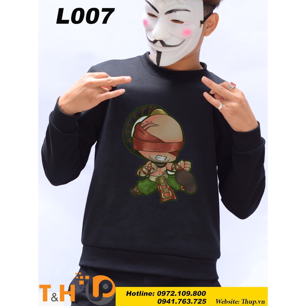🎁 SALE- Áo game thu đông liên minh huyền thoại in hình leesin 2 💖