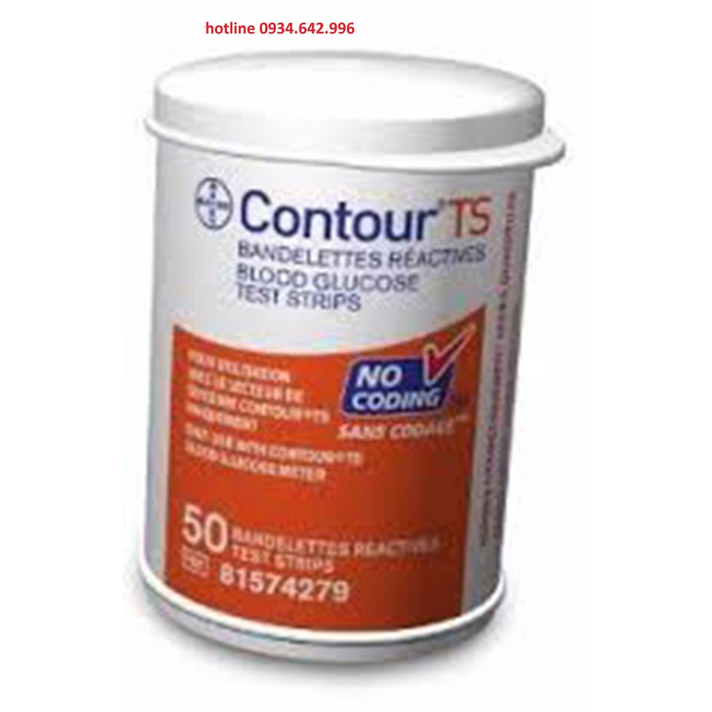 Que Thử Đường Huyết Bayer Contour TS [Hộp 50 Que]