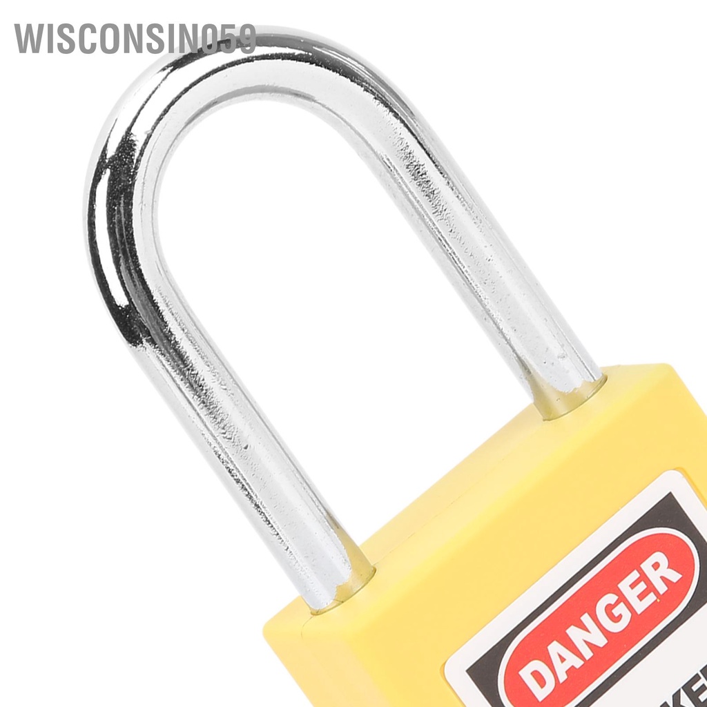 Ổ khóa kỹ thuật an toàn cách điện 38mm móc khóa nhựa thép còng chùm nhựa công nghiệp LOTO lockset