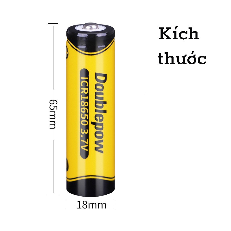 Pin sạc Doublepow 18650 3.7V 1200mAh chính hãng