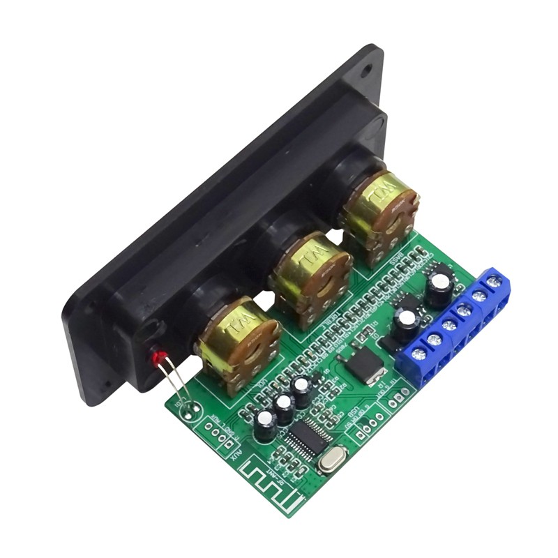 Bluetooth Amplifier Power Audio Board 20Wx2 Stereo Amp Sound Amplifiers AUX U Disk Decoder Treble Bass Adjustment