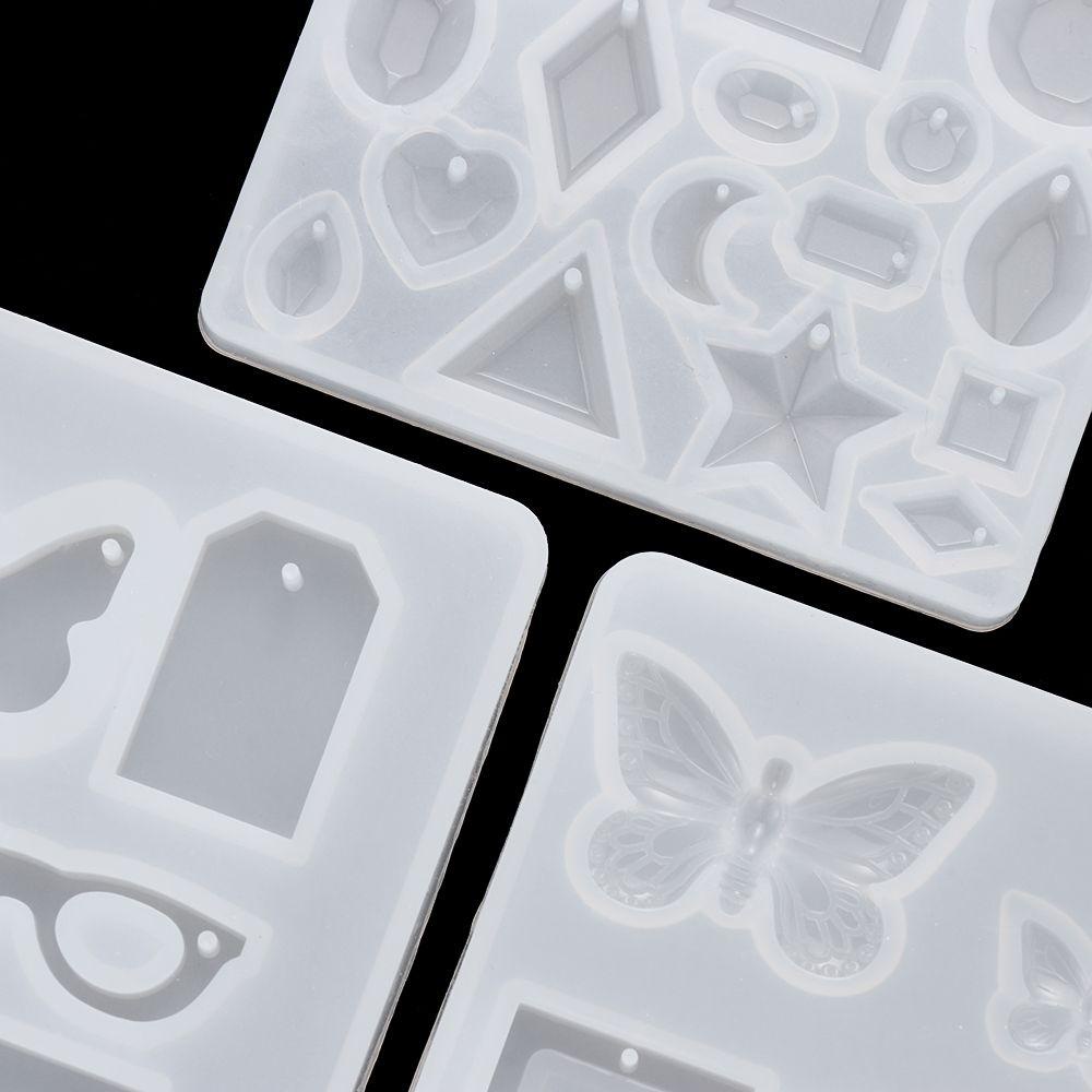 Khuôn Nhựa UV Trong Suốt Làm Bông Tai|Khuôn Silicone Làm Mặt Dây Chuyền Hình Bướm