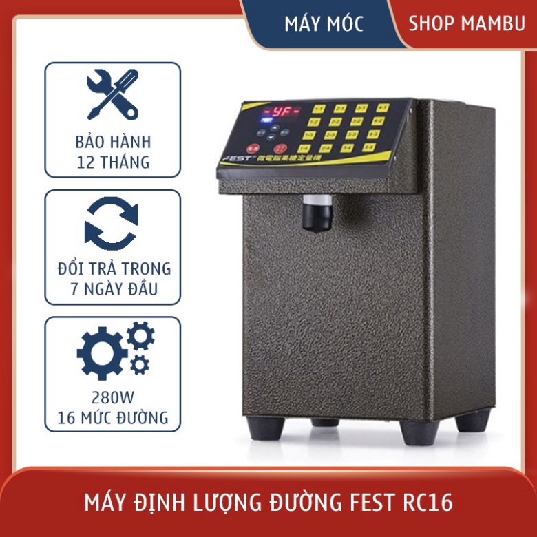 Máy định lượng đường Fest RC16 - Máy đong , đo đường hàn quốc - Hàng chuẩn CHÍNH HÃNG FEST - THIẾT BỊ MÁY MÓC PHA CHẾ