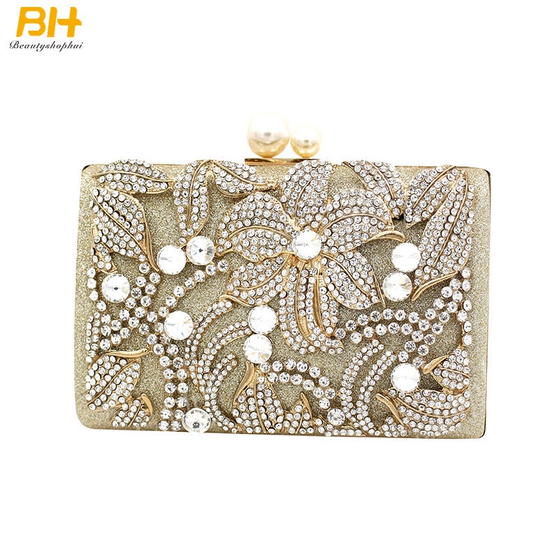 Túi Xách Nữ Đính Ngọc Trai Phong Cách Âu Mỹ Sang Trọng Thời Trang