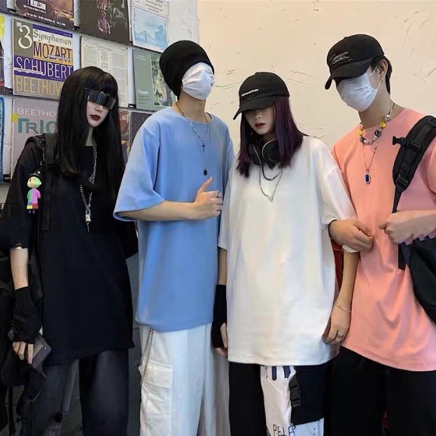 [BÁN SỈ] Áo thun trơn tay lỡ form rộng unisex [100% COTTON] - Áo phông nữ - SABI SHOP | BigBuy360 - bigbuy360.vn