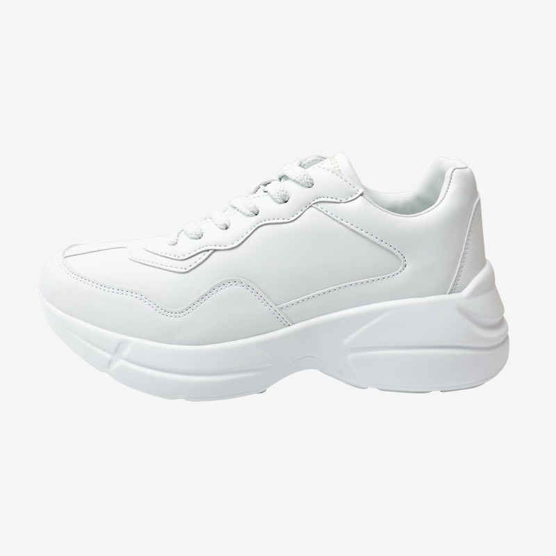 Giày Domba gót Flare màu Trắng (White) H-9234