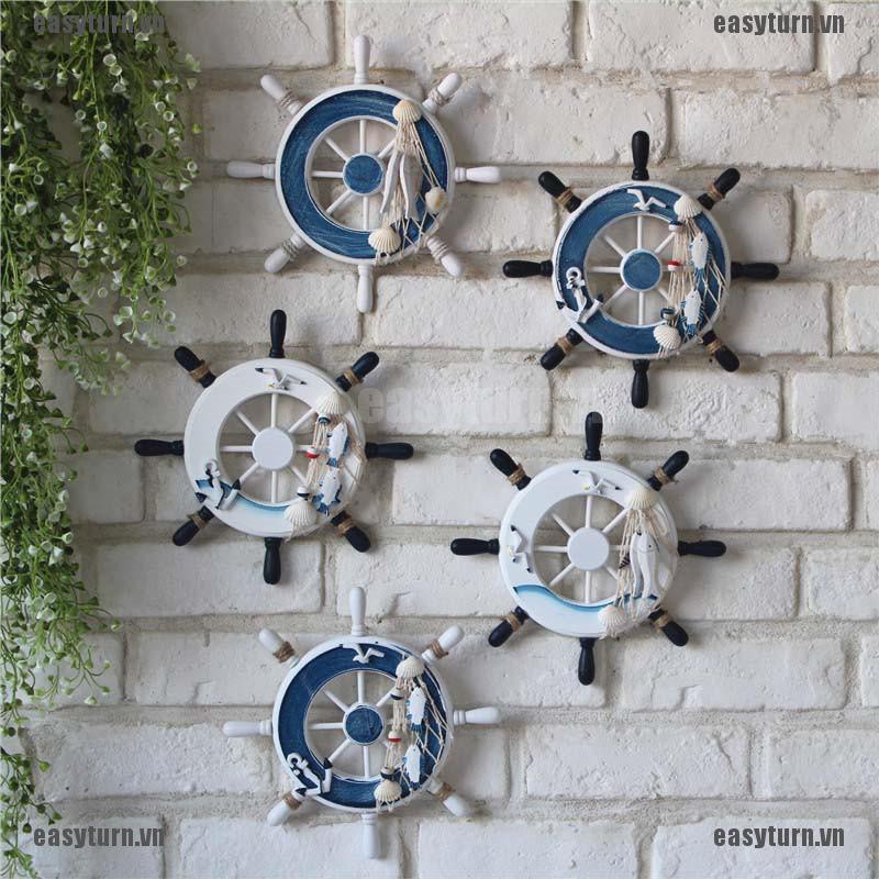 Mô hình bánh lái tàu Địa Trung Hải treo tường trang trí